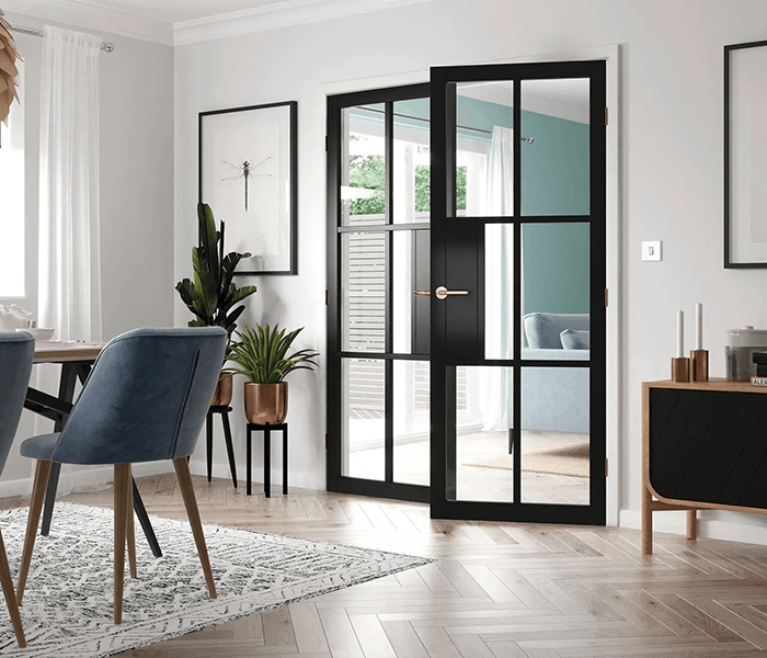 glass door